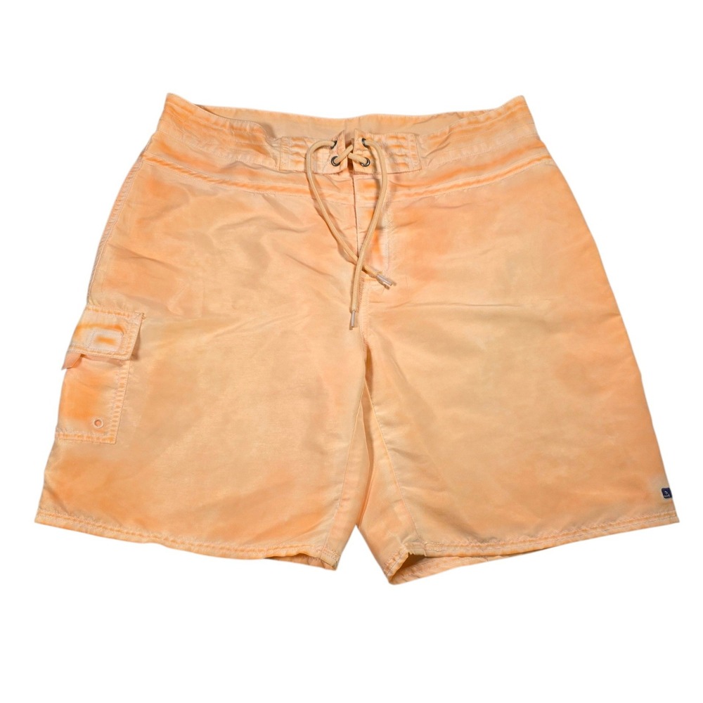Vineyard Vines Peach Sun Faded Board Shorts Swim Trunks Size 34 Cargo Pocket
